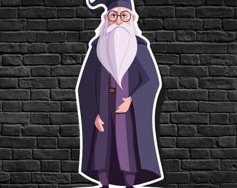 Albus Dumbledore Sticker - Harry Potter Fan Art