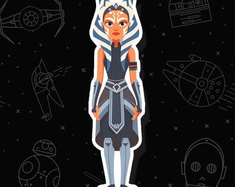 Ahsoka Tano Star Wars Sticker: Waterproof Vinyl Decal
