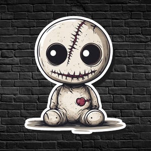 Cursed Doll Cutie | Kawaii Inspired Sticker | Cute Chaos