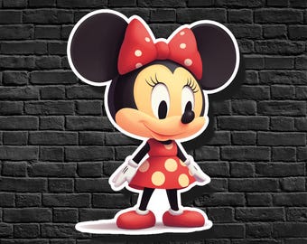 Minnie Mouse Sticker, Disney Fan Art
