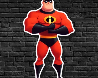 Adesivo Mr. Incredible - Vinile resistente e impermeabile