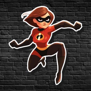 Elastigirl (Helen Parr | The Incredibles | Pixar | Pixar Sticker | The Incredibles Sticker | Disney | Pixar Movies | Disney Sticker