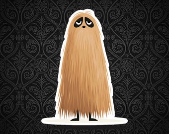 Cousin Itt Sticker - The Addams Family - Goth Pop Art