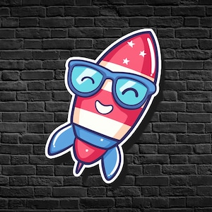 Firework Vibes Only! | 4th of July Sticker | Fireworks | Fireworks Sticker | Rocket | Rocket Sticker