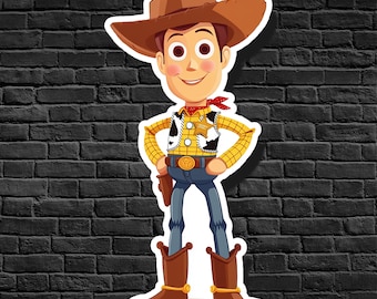 Woody sticker: Pixar Toy Story Cowboy, waterbestendig vinyl