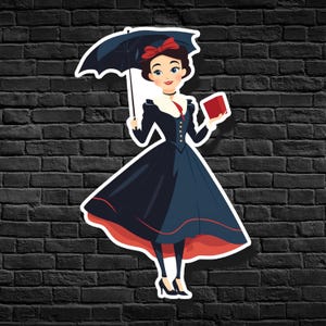 Mary Poppins | Disney | Mary Poppins Sticker | Disney Sticker