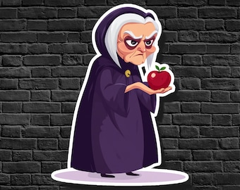 The Old Hag Sticker: Snow White, Disney Fan Art