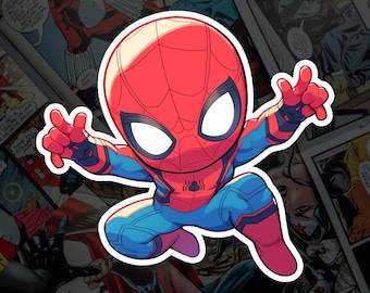 Spiderman Fan Art Decal, Superhero Inspired Vinyl, Laptop Water Bottle, Gift
