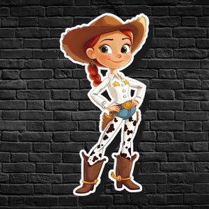 Sticker Jessie the Yodeling Cowgirl: vinylsticker Toy Story Pixar