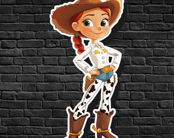 Jessie the yodeling Cowgirl Sticker: Toy Story Pixar Vinyl Decal