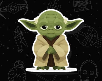 Yoda Sticker: Star Wars Fan Art