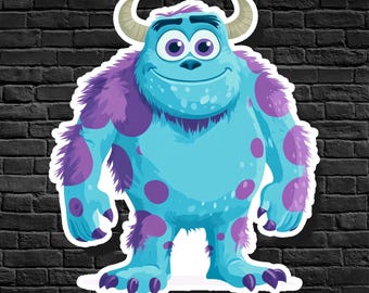 Sully Sticker: Pixar Monster's Inc. Vinyl Decal