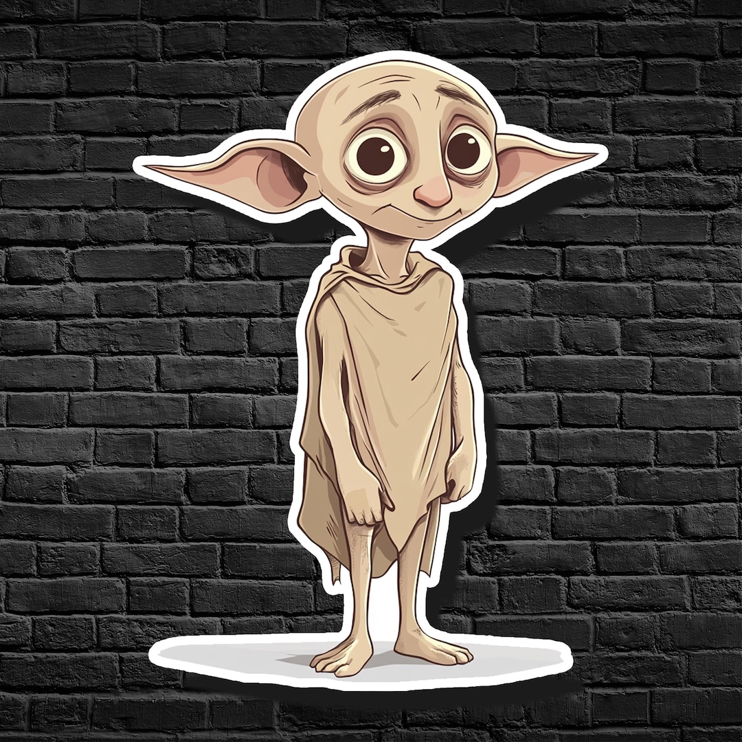 Dobby the House-elf Sticker - Harry Potter Fan Art - Etsy