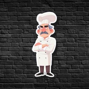 Chef Skinner Sticker: Ratatouille - Pixar Villain