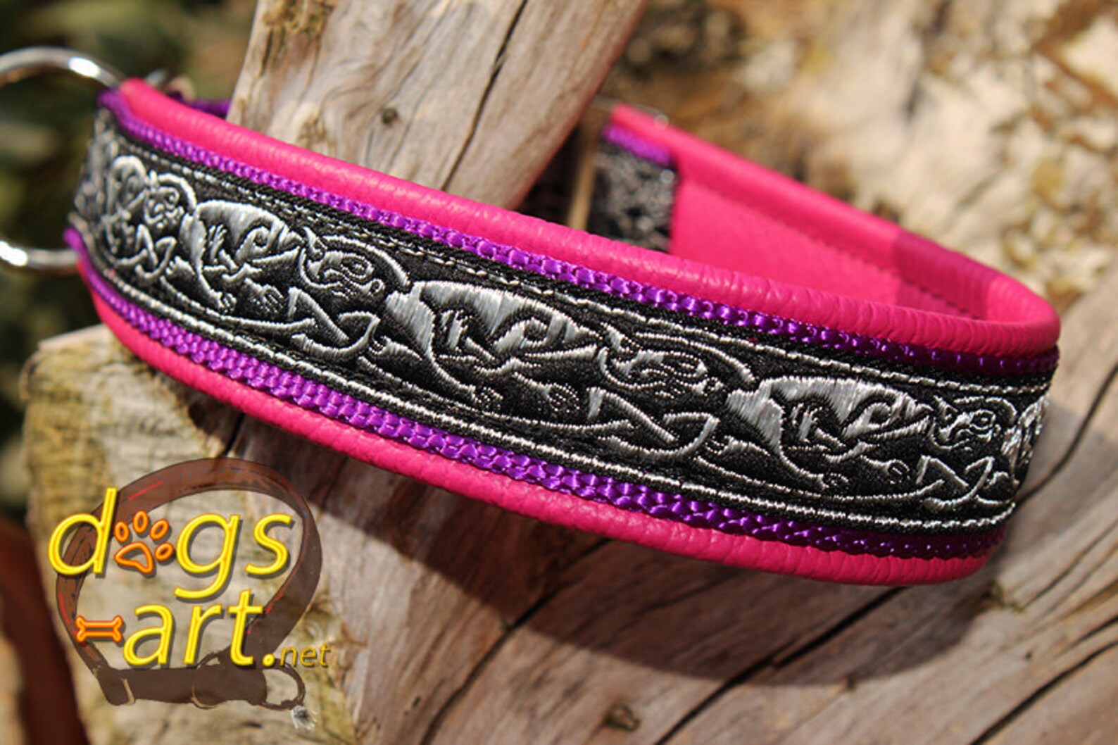 Celtic Dog Collar Martingale Limited Slip Leather Dog Etsy