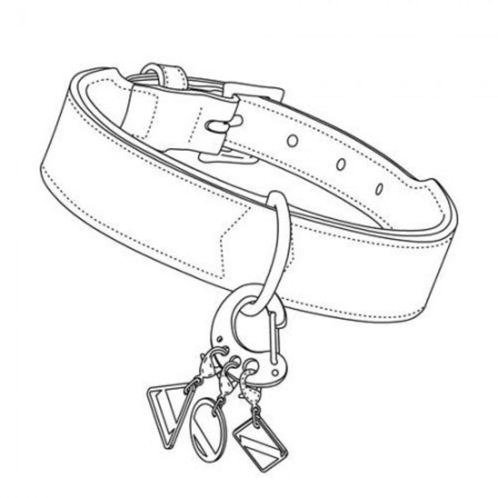 Dog ID Tag Holder Easy Change Design Snap Hook Etsy