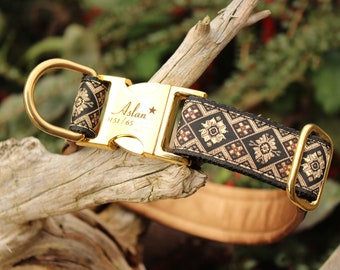 Dog Collar with Name and Phone Number, Custom made, Personalized Laser engraved, Create your own