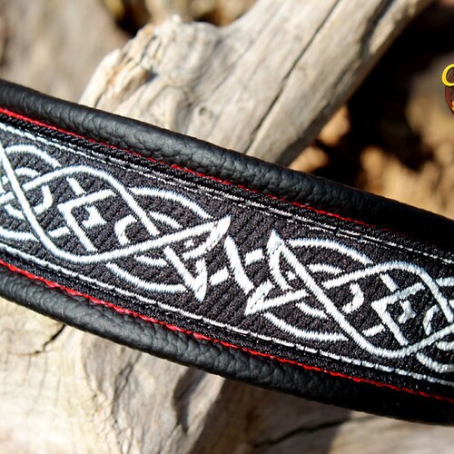 Purple Celtic Knot Dog Collar Leather Martingale Limited Etsy
