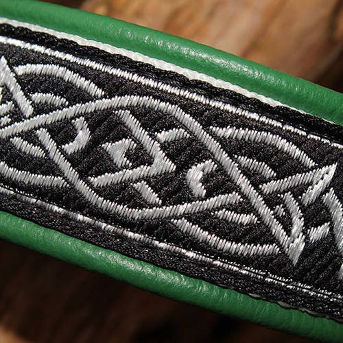 Celtic Dog Collar Martingale Limited Slip Brass Hardware Etsy