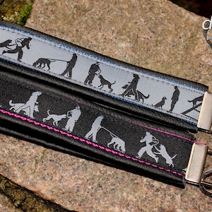 Correa de cuero para llaves, correa de muñeca IGP IPO Schutzhund, regalo para amantes de los perros, llavero, cordón, llavero