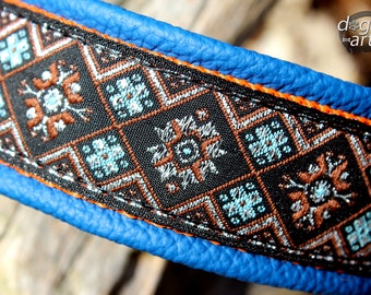 Martingale Leather Dog Collar, Limited Slip, Metallic, Design your own, Many colors available