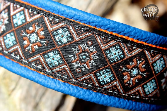 Martingale Leather Dog Collar, Limited Slip, Metallic, Design your own, Many colors available