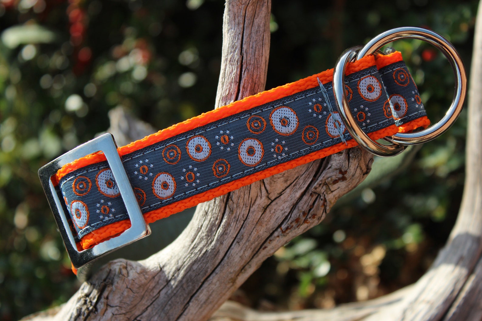 Limited Slip Martingale Dog Collar Leather Army Green Blue Etsy