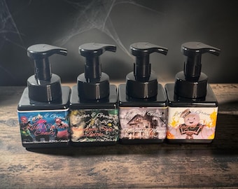 Horror Themed Foaming Liquid Hand Soap, Many Scary Movies to choose from -  Fall Halloween Scents