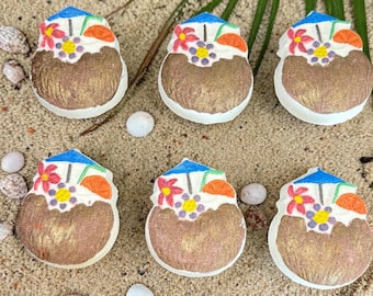 Tipsy Tiki Buttermilk Bath Bombs. Perfect for Summertime Fun