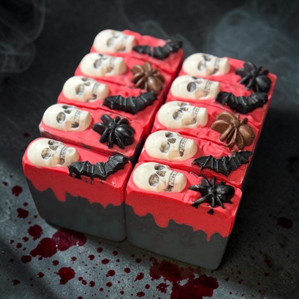 Crypt Keepers Curse- Horror Halloween Themed Soap. Made with Tallow and Goat Milk- Scented in Twilight Horror