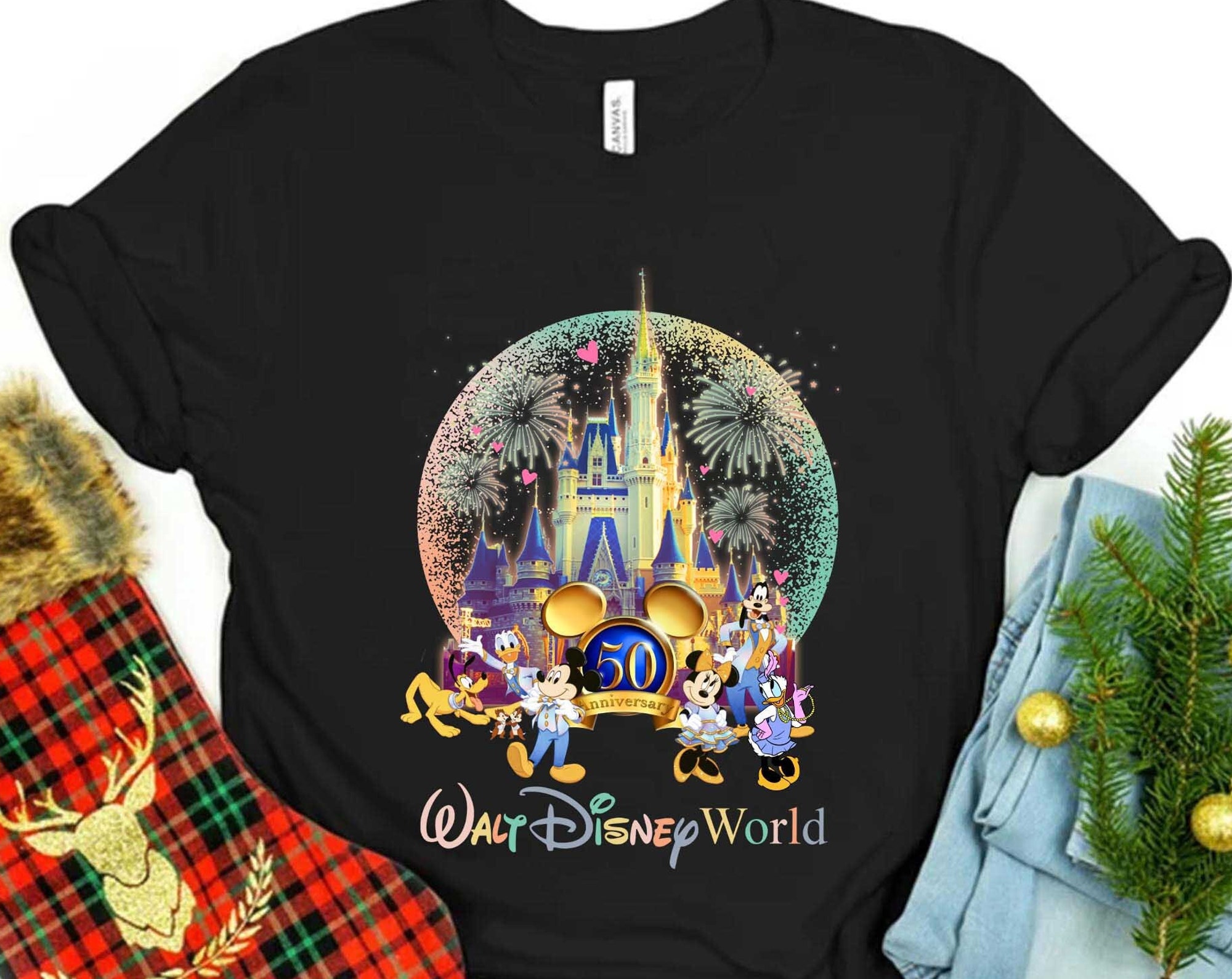 Walt Disney Shirt,  Disney 50th Anniversary T Shirts, Disney 50th Anniversary T-shirt