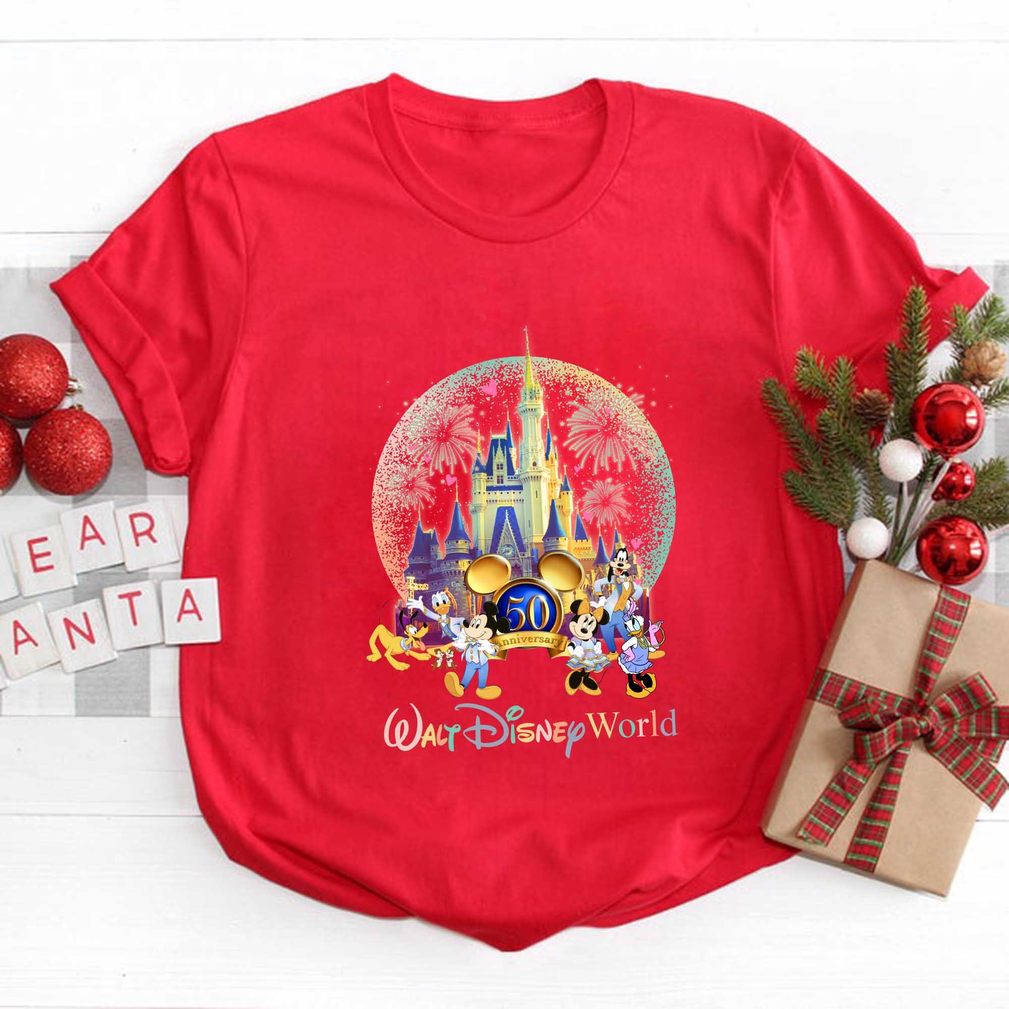 Walt Disney Shirt,  Disney 50th Anniversary T Shirts, Disney 50th Anniversary T-shirt