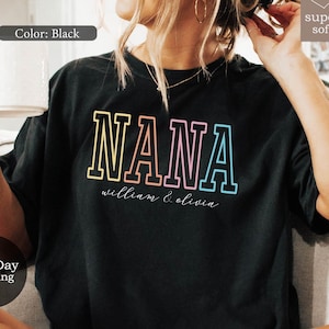 Comfort Colors Nana Shirt, Nana T-Shirt, Nana Tee, Cute Nana Shirt, Gift for Nana, Grandma Gift, Grandmother Shirt, Grandma Mimi Gigi Tee