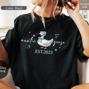 Auntie Silly Goose Comfort Colors Shirt, Funny Goose Lover Tee, One Silly Goose Birthday, Gift For Aunt From Niece, Aunt Gift From Nephew