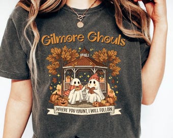 Comfort Colors® Gilmore Ghouls shirt, Ghost Parody Halloween tee, Fall shirt for Gilmore Girl fans, Halloween Shirt, TV Show Fan Tee