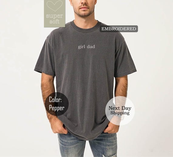 Girl Dad Embroidered Shirt - Girl Dad Hat - Father's Day Gift - Dad Life Shirt - New Dad Gift - Custom Embroidery - Girl Dad Apparel