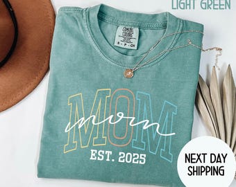 Comfort Colors Mom Shirt For Mothers Day Gift From Daughter, Mama Tshirt For Birthday Gift For Her, Baby Shower Gift, Mom Pregnancy Gift