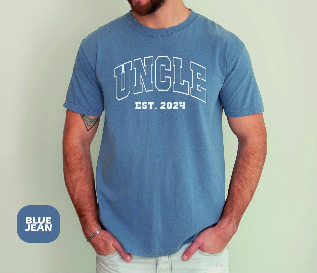 Retro Uncle Est Year Shirt, Custom Gift for New Uncle, Uncle ...
