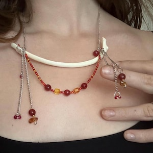 coyote rib necklace (fire)