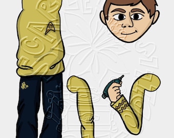 Muñecos colgantes inspirados en Star Trek: Spock (Edición extra calva)