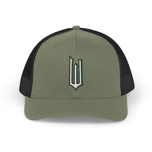 Wicked Broadway Musical Trucker Cap, Embroidered W Hat, Theater Lover Accessory, Glinda and Elphaba Inspired