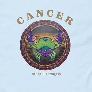 Koszulka z napisem Rak Koszulka ze znakiem zodiaku Koszulka z napisem Boho astrologia Miłośnik Tarota Czerwiec Lipiec Prezent urodzinowy Rak prezent urodzinowy Horoskop Unisex