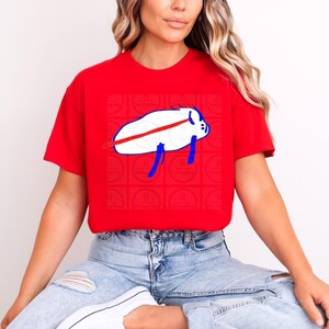Logo patata, Buffalo Football, T-shirt unisex in cotone pesante, Domenica divertente, Abbigliamento per il giorno della partita immagine 6