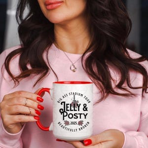 Jelly and Posty Big Ass Stadium Tour Beautifully Broken, Vintage Western Mug, Country Music Fan Gift