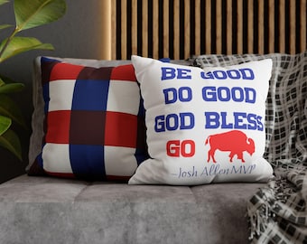 Be Good Do Good God Bless Go Buffalo Josh Allen MVP Pillowcase | Buffalo Football Farewell Season