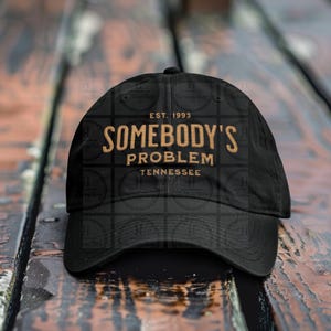 Embroidered Morgan Wallen Somebody&#39;s Problem Retro Trucker Hat - Vintage Country Cap, Adjustable Snapback, Unisex Casual Wear