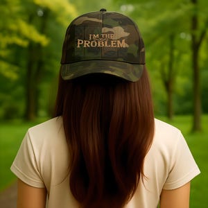 Embroidered I&#39;m The Problem Classic Dad Cap, Morgan Wallen, Funny Hat, Gift for Dad, Casual Cap, Summer Accessory, Unisex Headwear