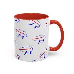 Josh Allen MVP Buffalo Drawing Mug, Buffalo Football Fan Gift, Sports fan gift, Buffalo Pride image 7
