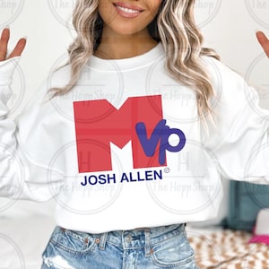 Josh Allen Cozy Sweatshirt – MVP Football Fan Pullover, Soft Warm Casual Jersey Gift