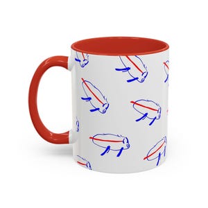 Josh Allen MVP Buffalo Drawing Mug, Buffalo Football Fan Gift, Sports fan gift, Buffalo Pride image 8